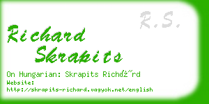 richard skrapits business card